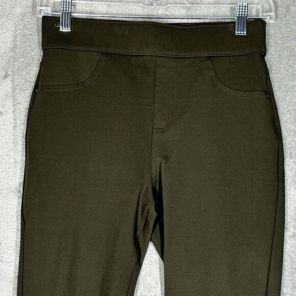 Spanx Pants Womens Small Green Shaping Tummy Control Skinny Office Preppy Casual - Picture 4 of 9